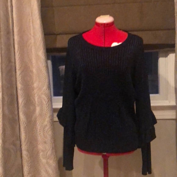 Elie Tahari Hope Sweater in metallic stargazer - Picture 2 of 9